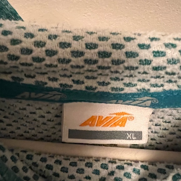 Avia Teal and White Patterned Hoodie - Picture 3 of 4